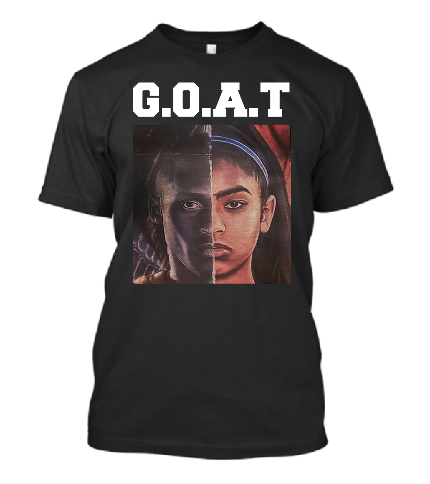 G.O.A.T Kobe Bryant Split Face T-Shirt