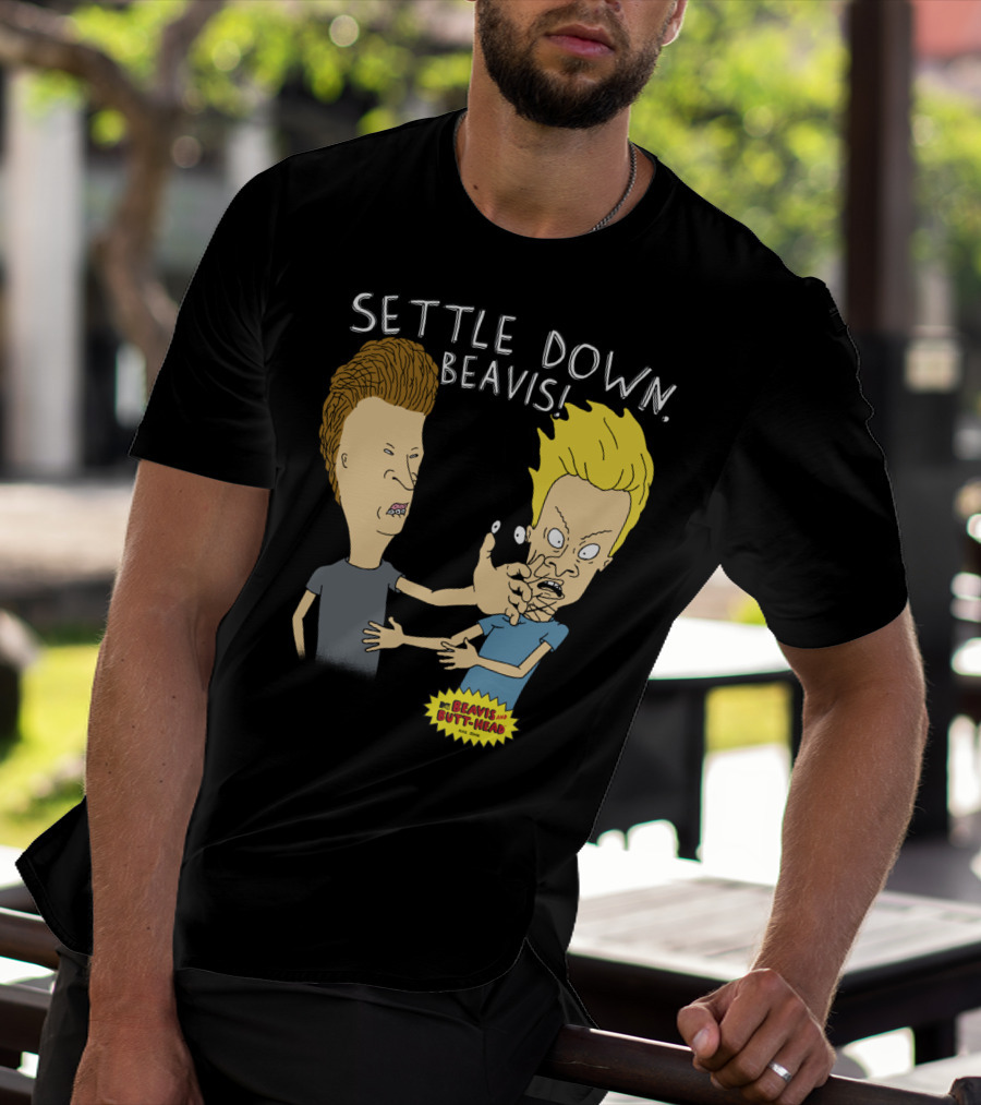 Settle Down Beavis Beavis And Butthead T-Shirt