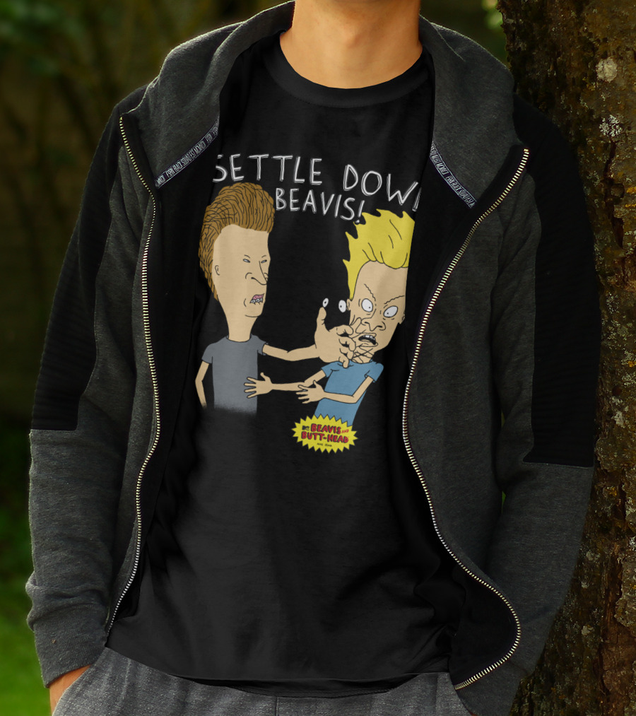 Settle Down Beavis Beavis And Butthead T-Shirt