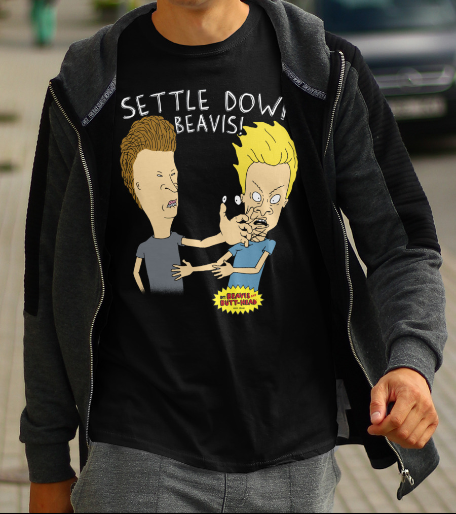 Settle Down Beavis Beavis And Butthead T-Shirt