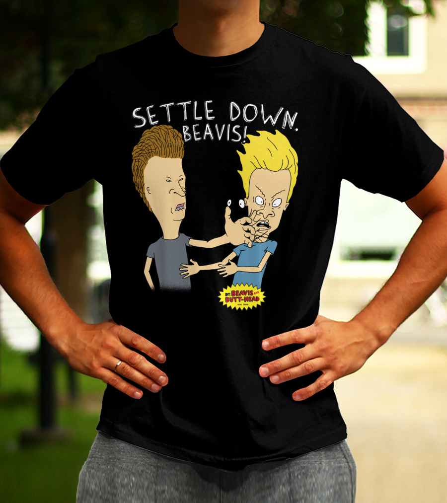 Settle Down Beavis Beavis And Butthead T-Shirt