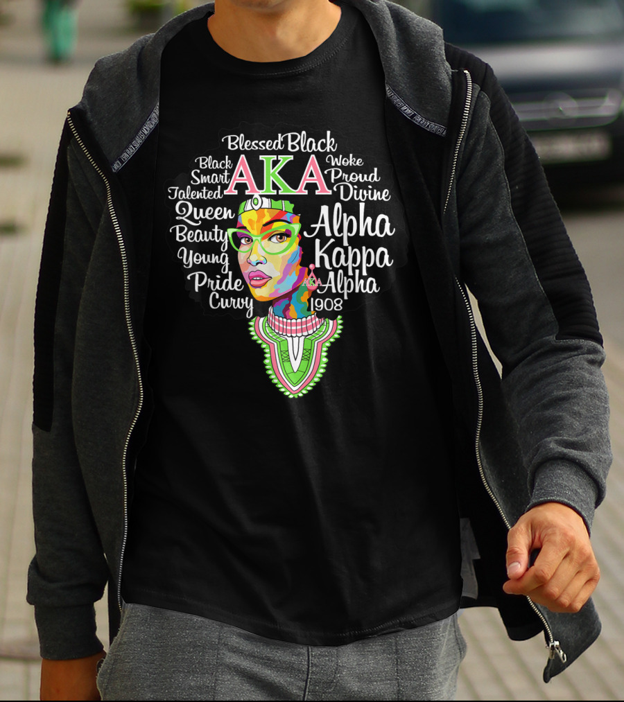 AKA Alpha Kappa Alpha Sorority Black Beauty Queen Pride 1908 T-Shirt