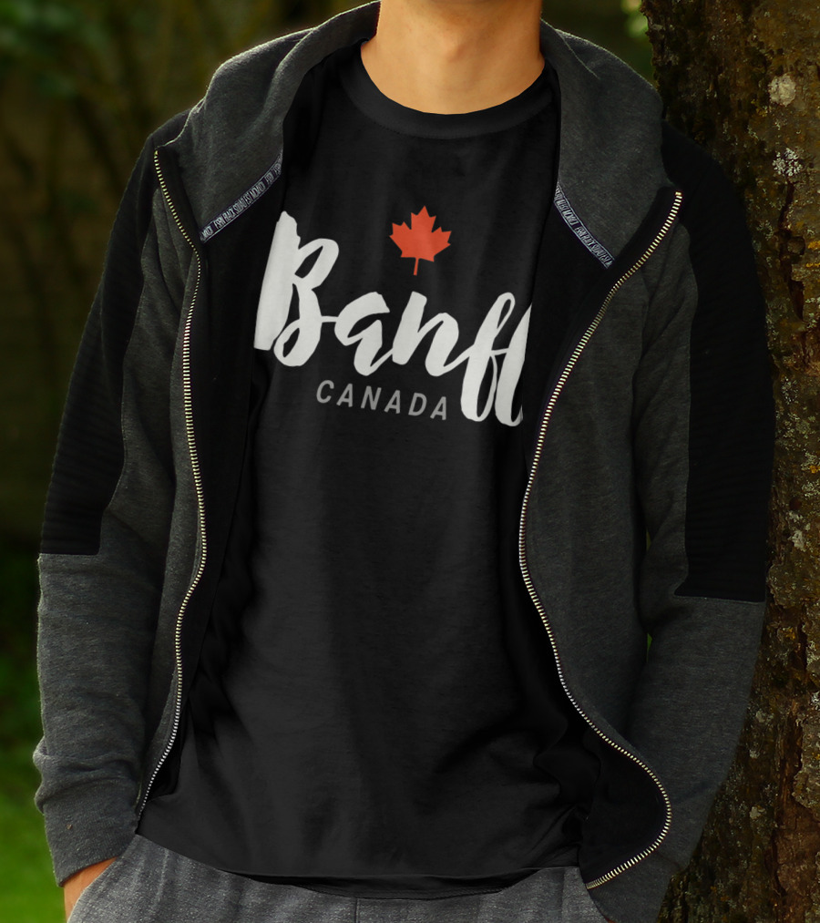 Banff Canada Maple Leaf National Park Classic Alberta T-Shirt