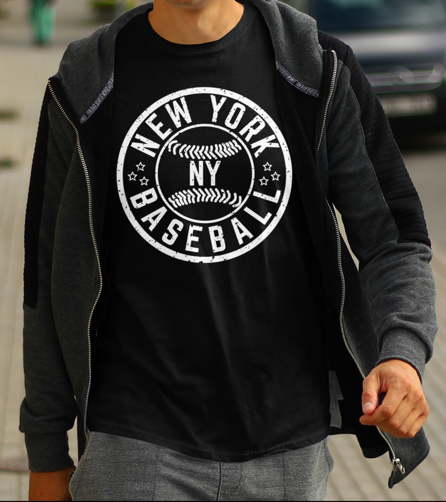New York NY Hometown City Baseball Arch Pro T-Shirt