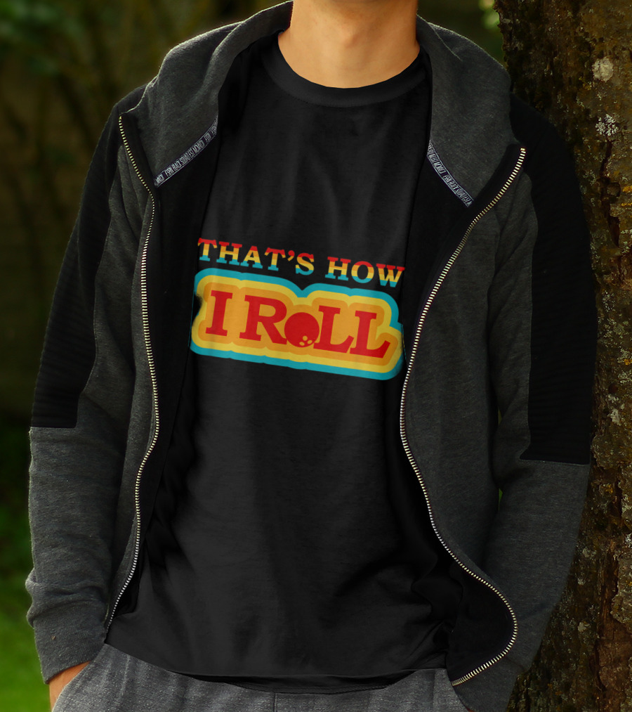 Funny Cute Bowling That's How I Roll Vintage T-Shirt