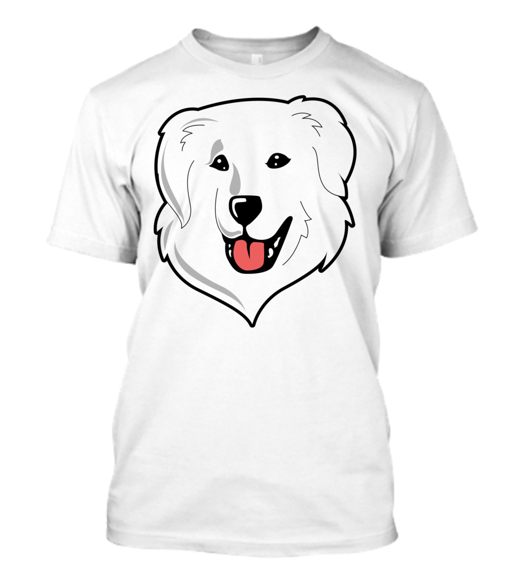 Great Pyrenees Happy Face T-Shirt