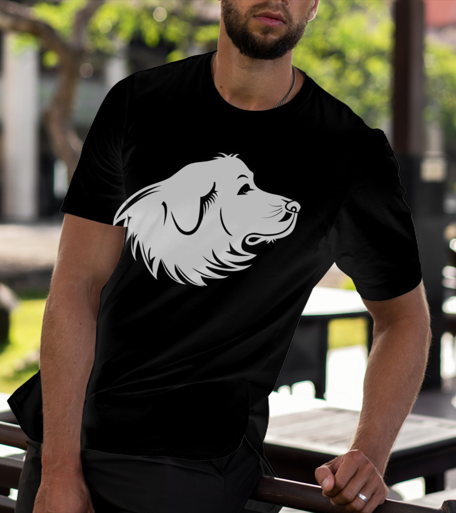 Great Pyrenees Majestic Canine Profile T-Shirt