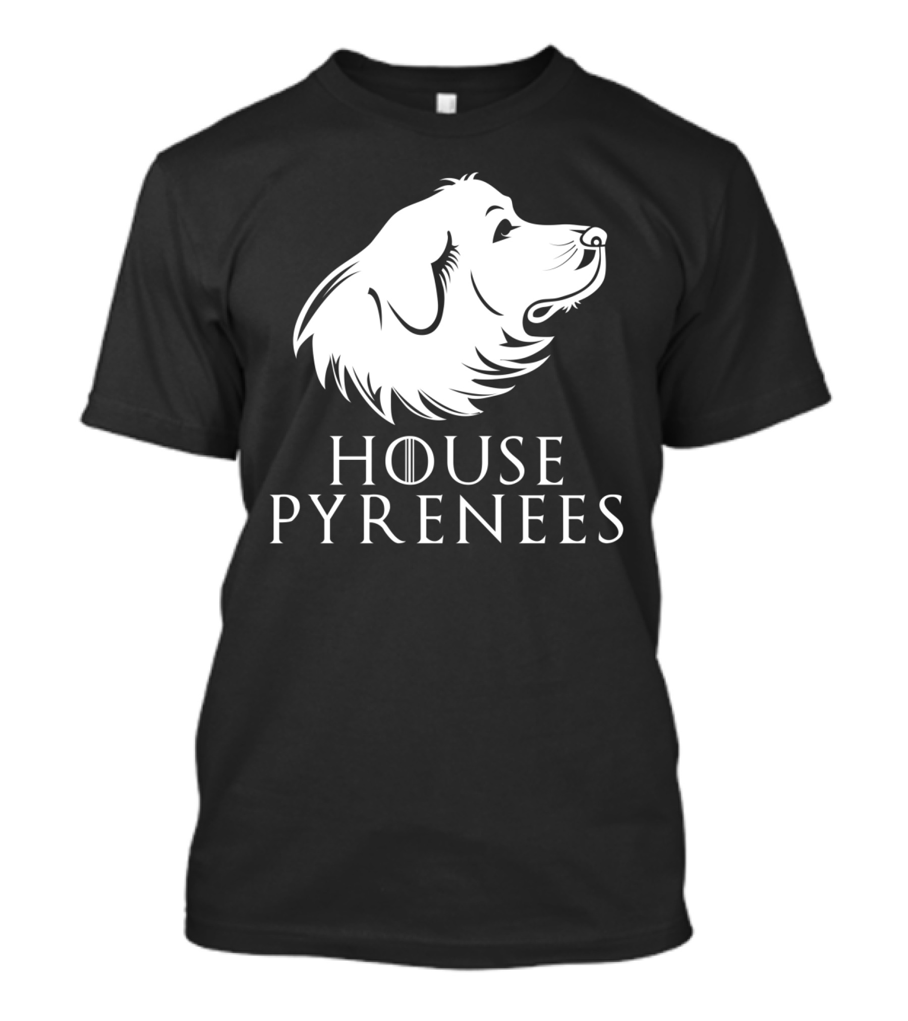 House Pyrenees Great Pyrenees Dog Profile T-Shirt