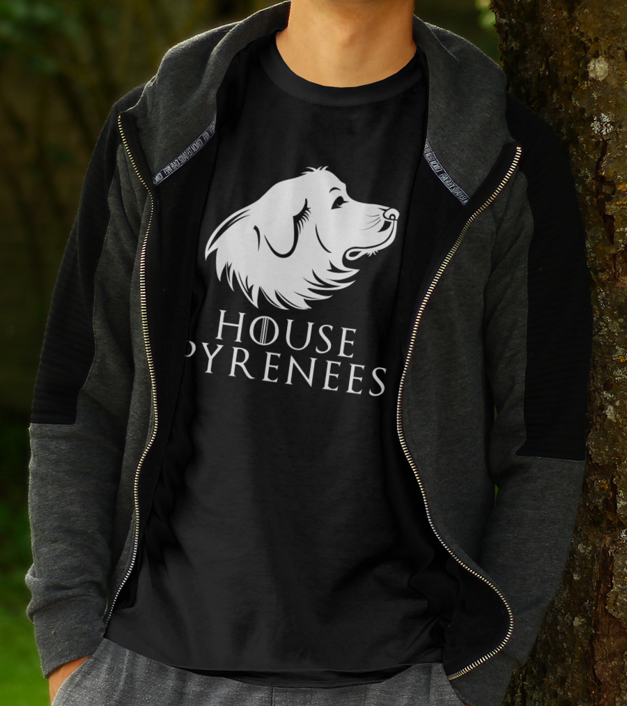 House Pyrenees Great Pyrenees Dog Profile T-Shirt