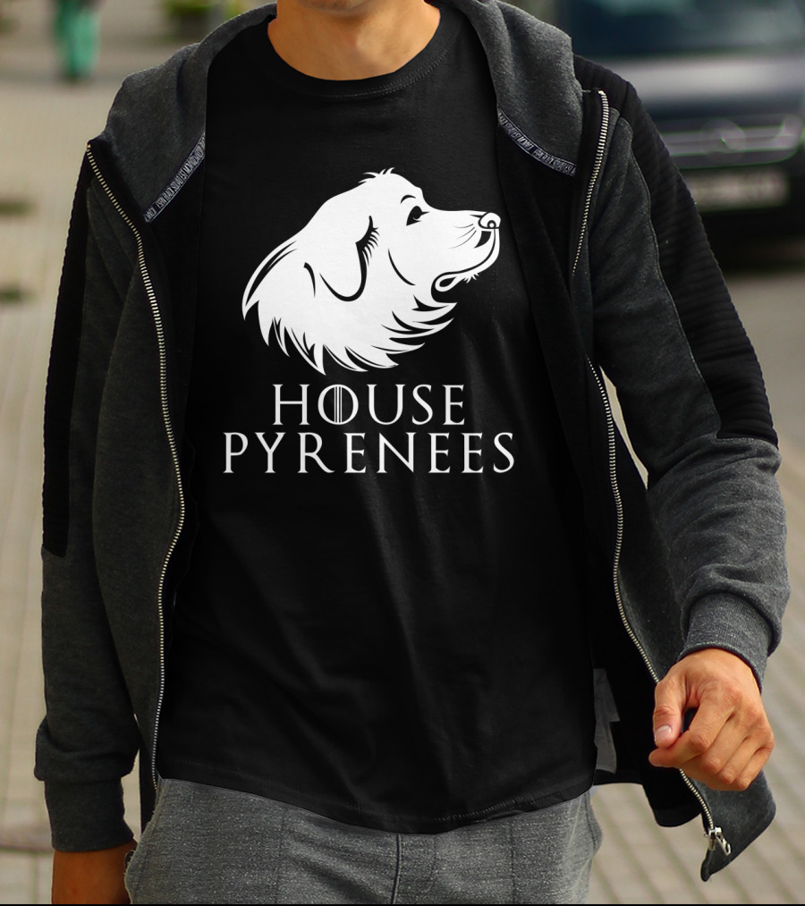 House Pyrenees Great Pyrenees Dog Profile T-Shirt