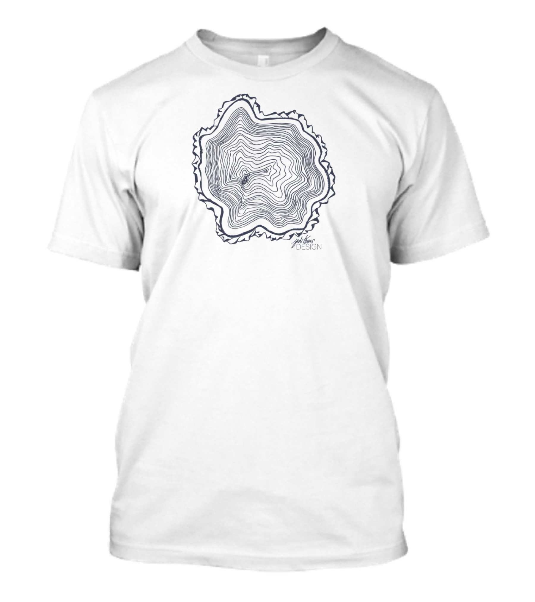 Grow Your Life Tree Ring Sketch By Matthew De Leon T-Shirt
