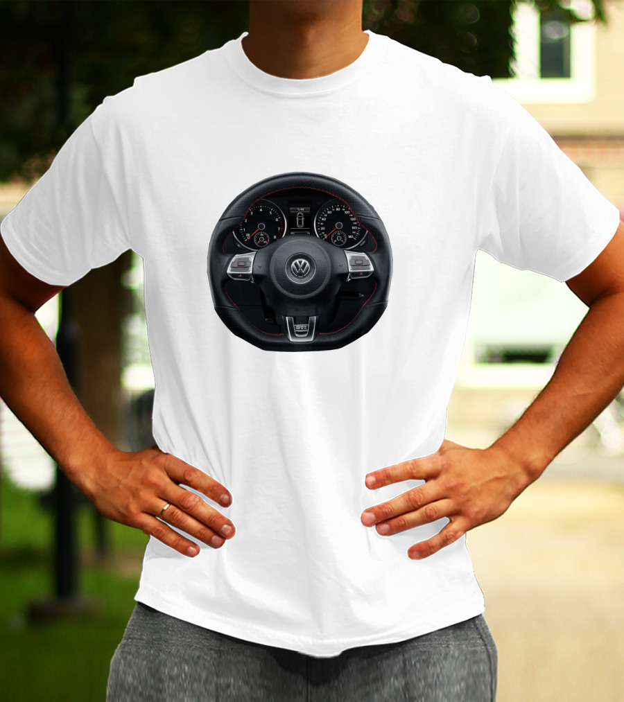 Volkswagen Steering Wheel Dashboard T-Shirt