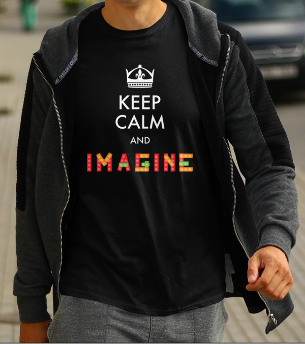 Keep Calm And Imagine LEGO-Inspired Creativity T-Shirt
