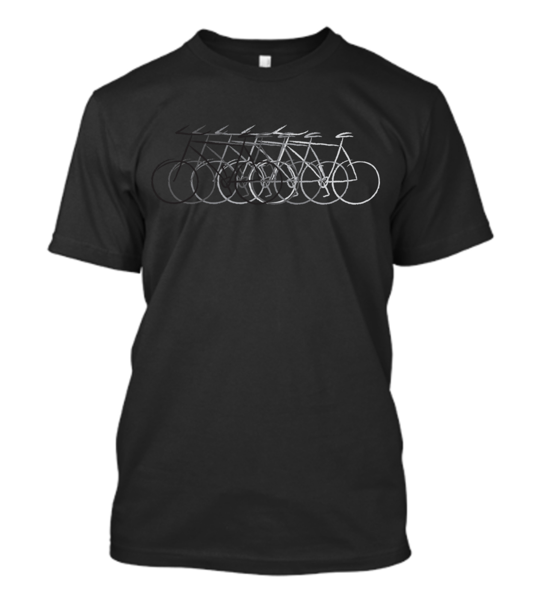 Cycling Motion Art Just Bike T-Shirt