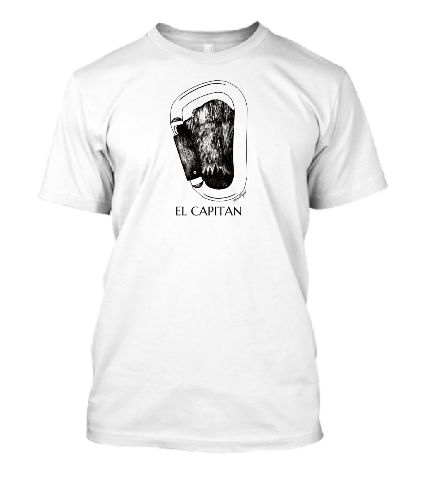 El Capitan Carabiner Adventure Climbing T-Shirt