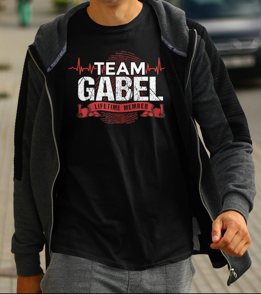 Team Gabel Lifetime Member Heartbeat T-Shirt