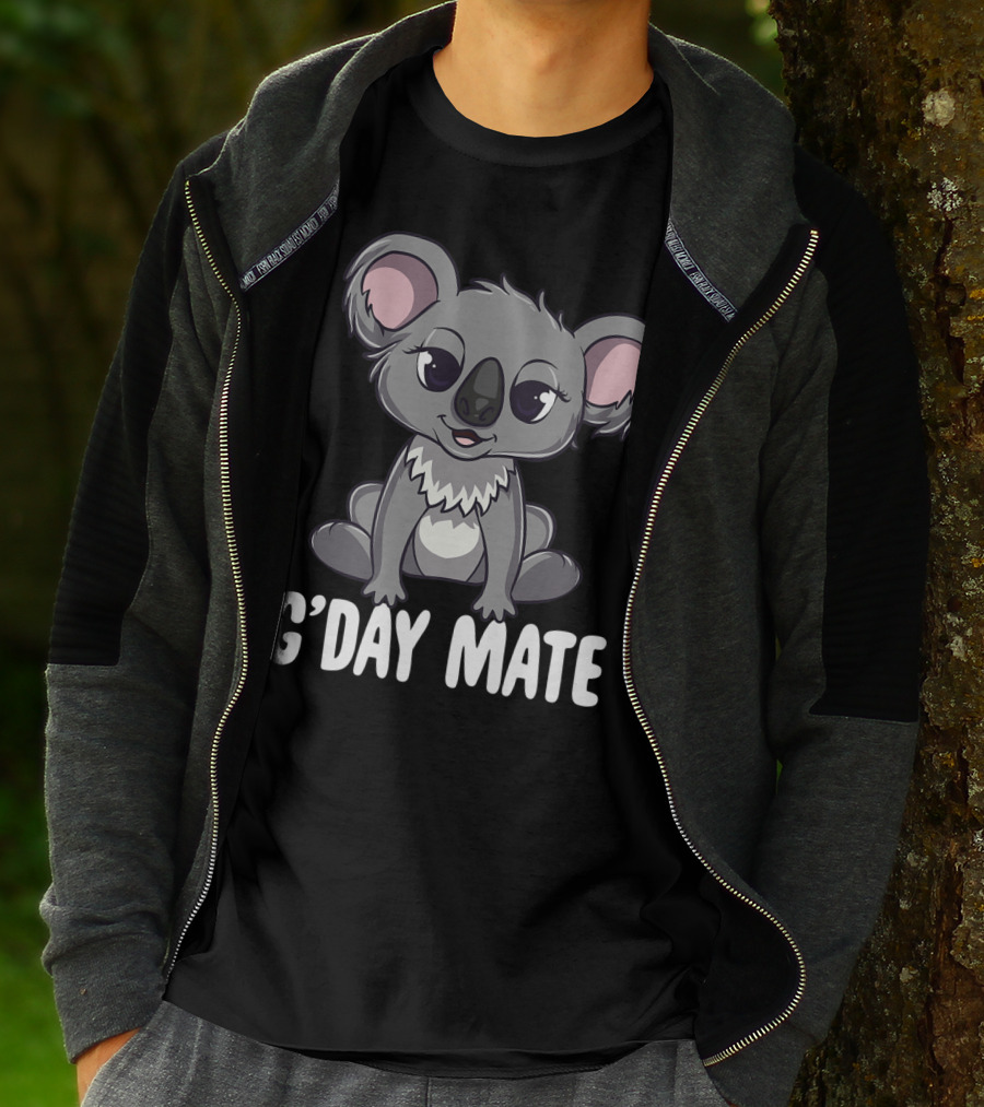 G'Day Mate Cute Kawaii Koala Australia T-Shirt