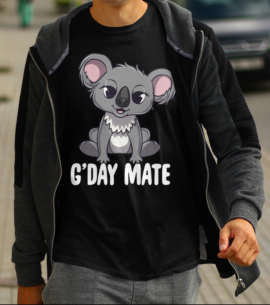G'Day Mate Cute Kawaii Koala Australia T-Shirt