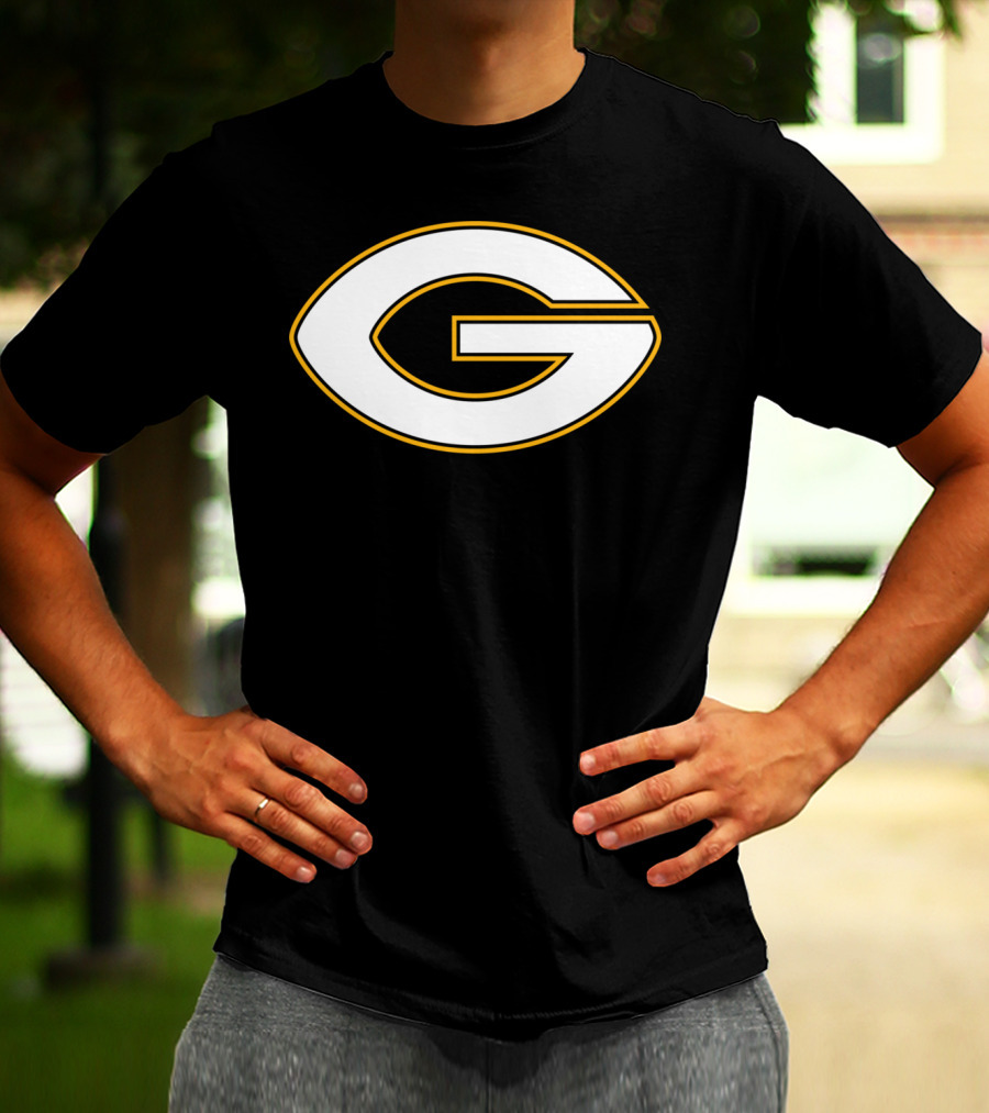 Green Bay Packers Football Oval G T-Shirt