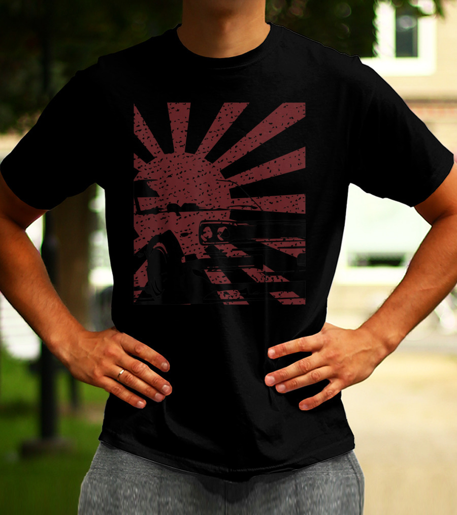 Hakosuka Classic JDM Racing Rising Sun Car T-Shirt