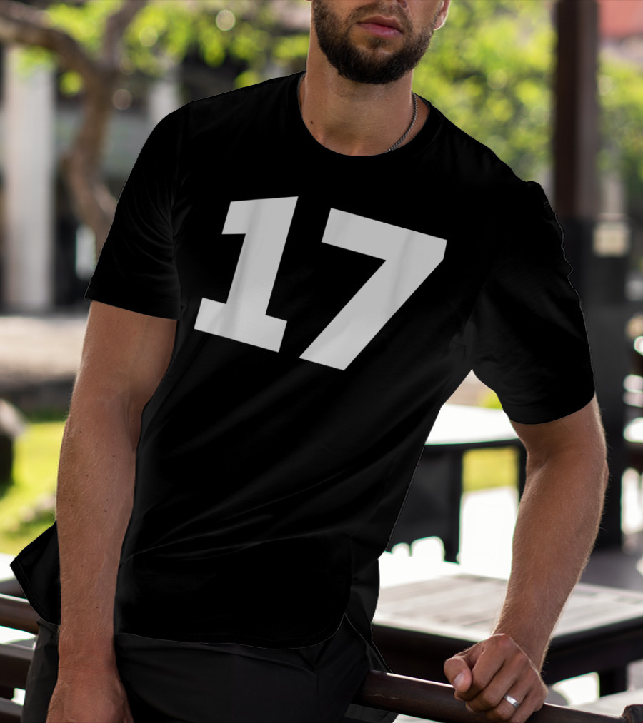 Number 17 Jersey Style Sport Team Group T-Shirt
