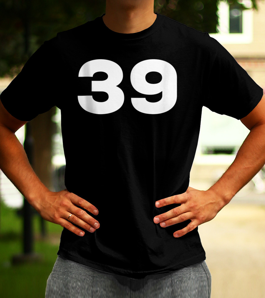 39 Number Jersey Style Sport Team Group Fan T-Shirt