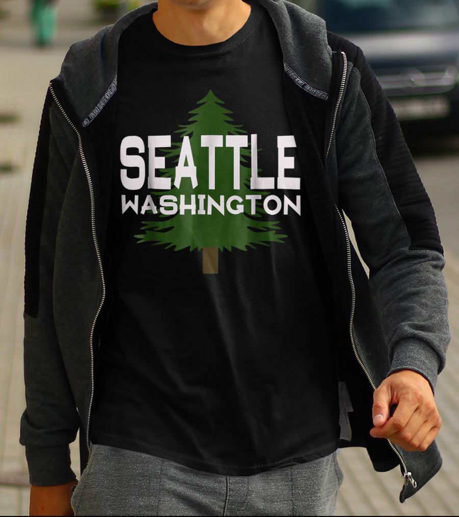Seattle Washington Evergreen Tree Classic Wa T-Shirt
