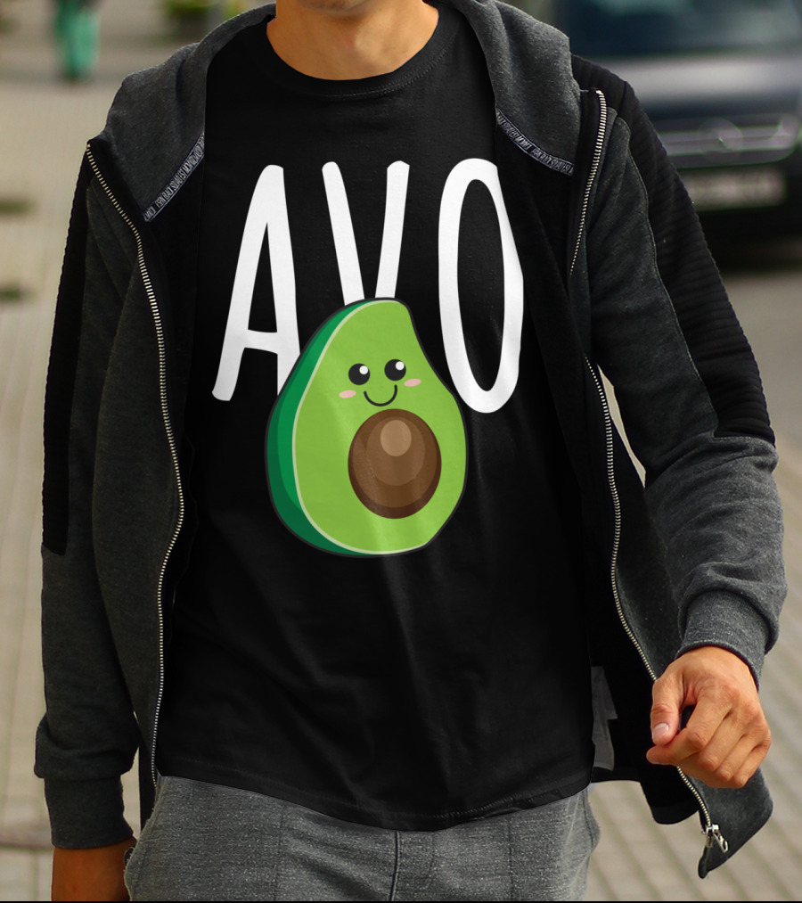 Avo Avocado Cute Vegan Couples Loves Matching T-Shirt