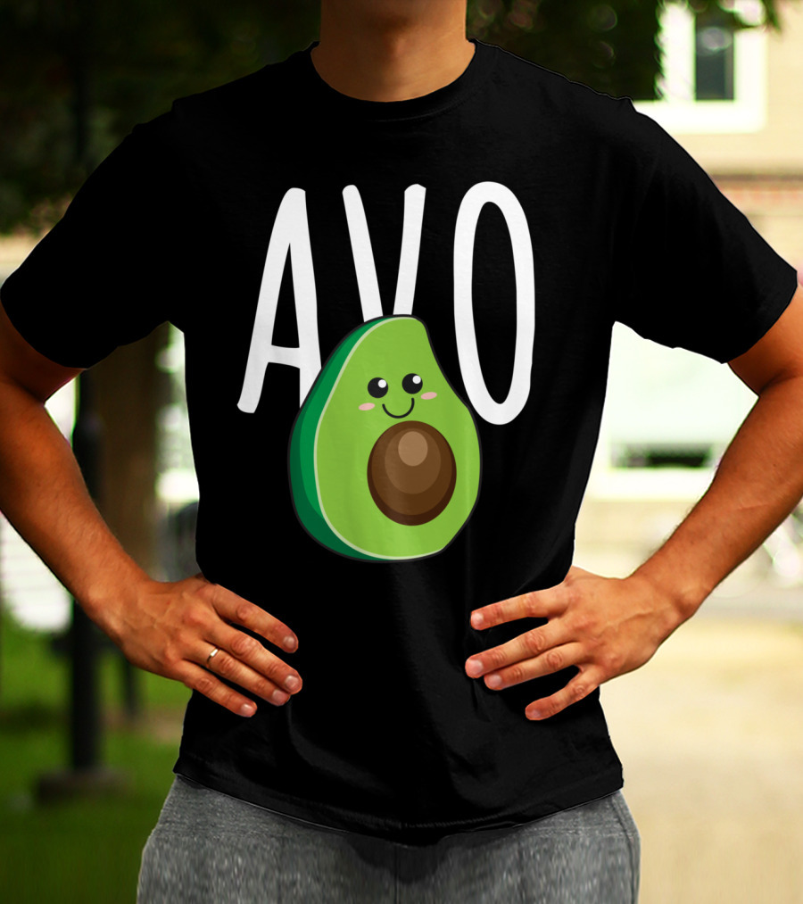 Avo Avocado Cute Vegan Couples Loves Matching T-Shirt