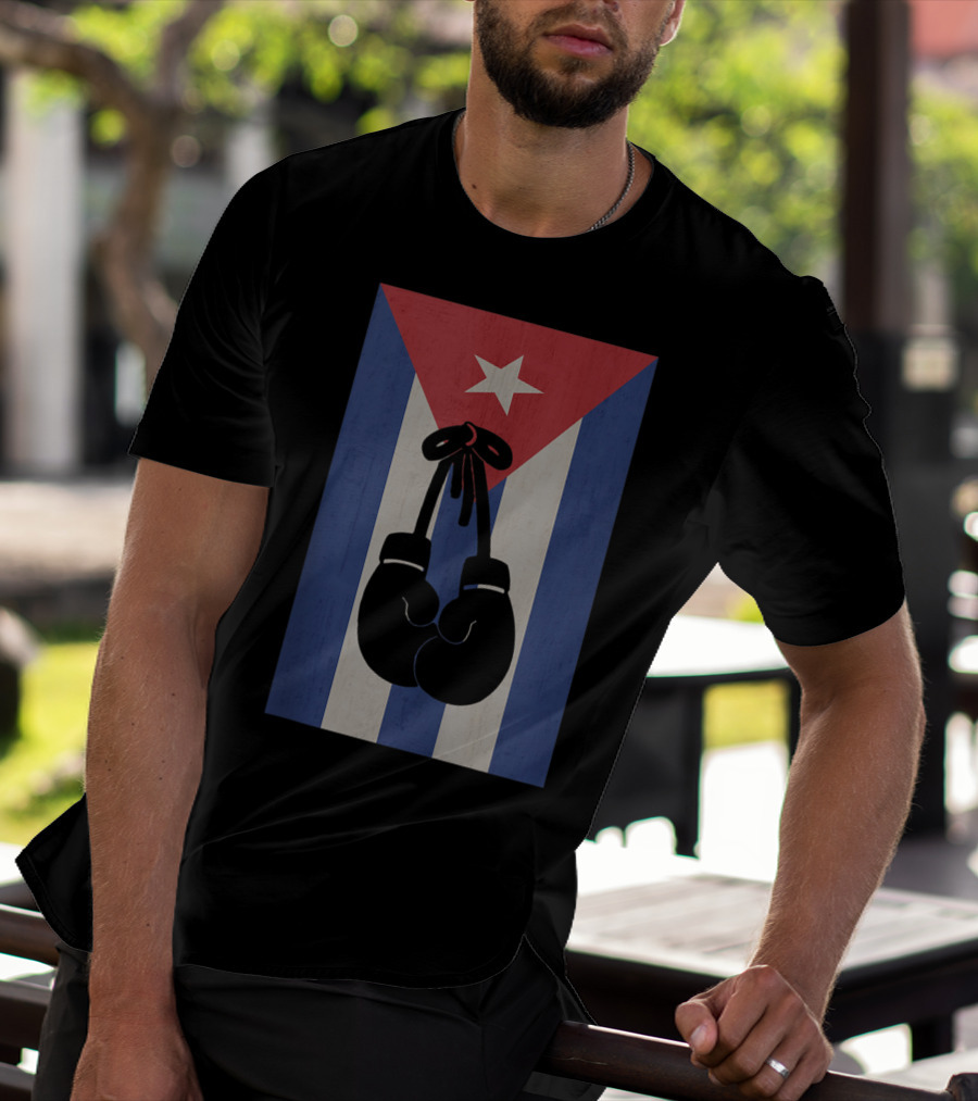 Boxers Cuban Flag Cuba Boxing Gloves Muay Thai Fighter Cuban Flag Boxing Gloves T-Shirt
