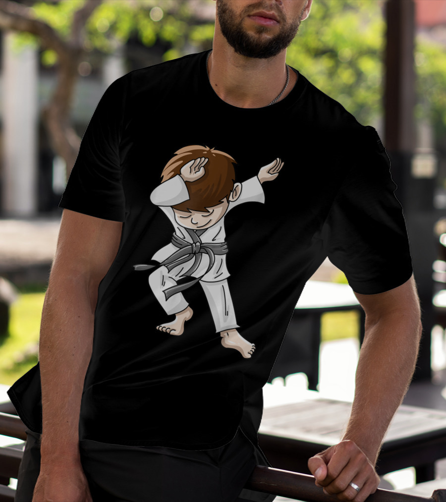 Cool Karate Boy Dabbing Hip Hop Judo Dance Fun T-Shirt