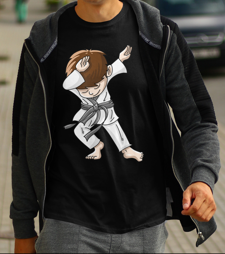 Cool Karate Boy Dabbing Hip Hop Judo Dance Fun T-Shirt