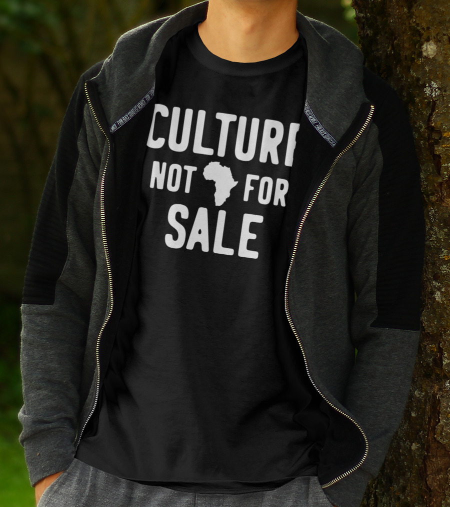 Culture Not For Sale Black History Month Africa Map T-Shirt