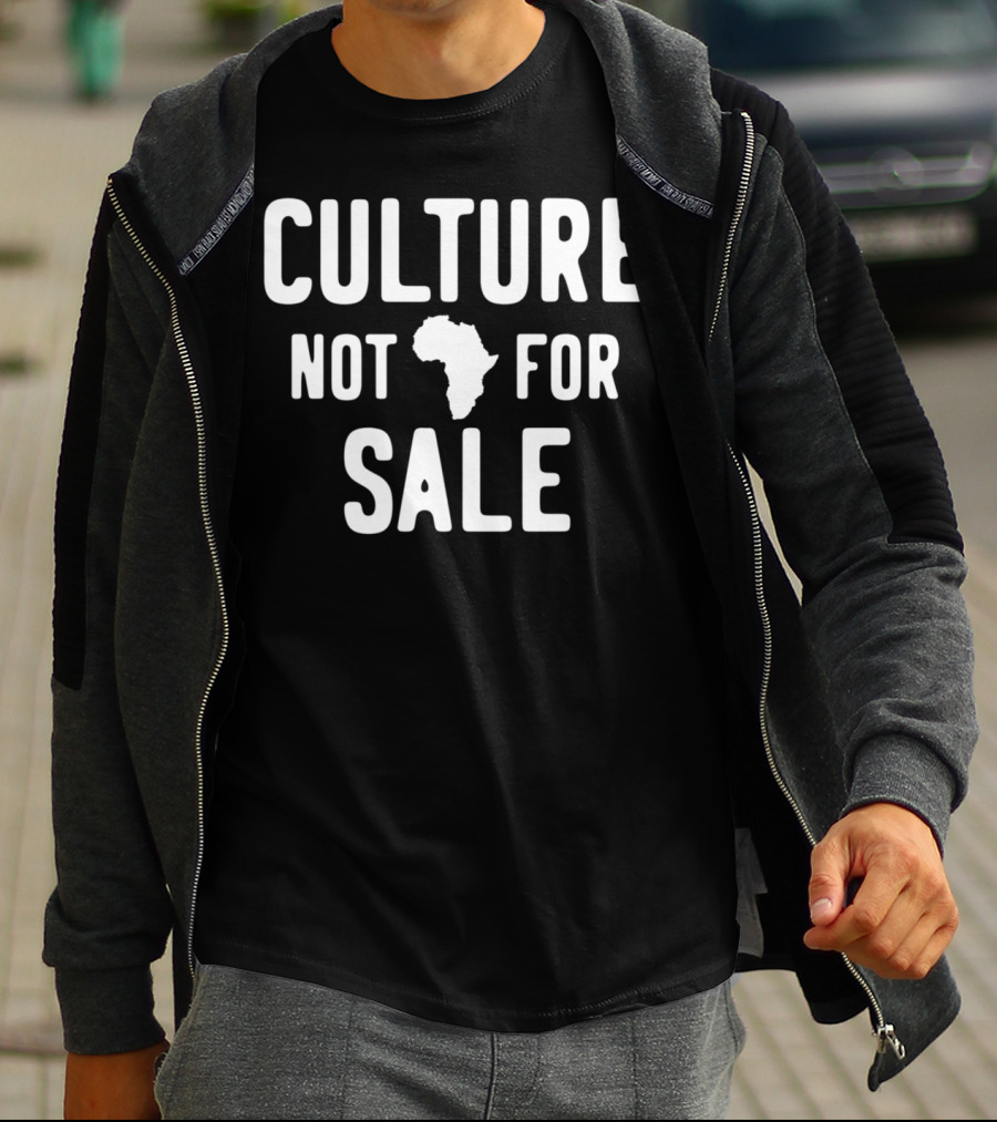 Culture Not For Sale Black History Month Africa Map T-Shirt