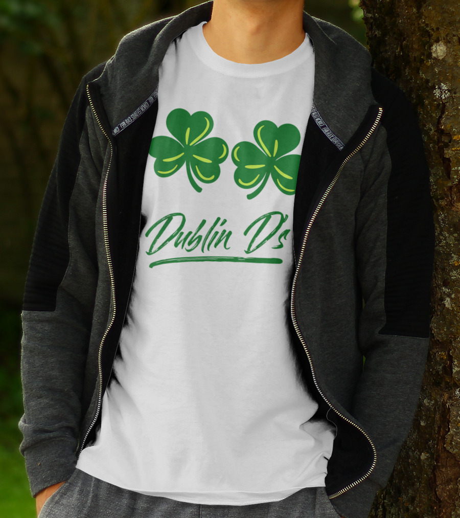 Dublin D's Shamrocks For Irish Women Girls Ladies T-Shirt