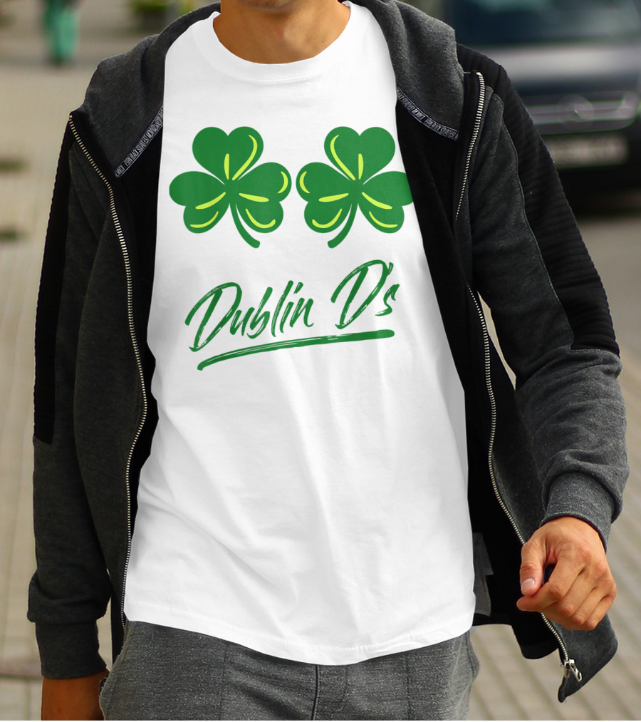 Dublin D's Shamrocks For Irish Women Girls Ladies T-Shirt