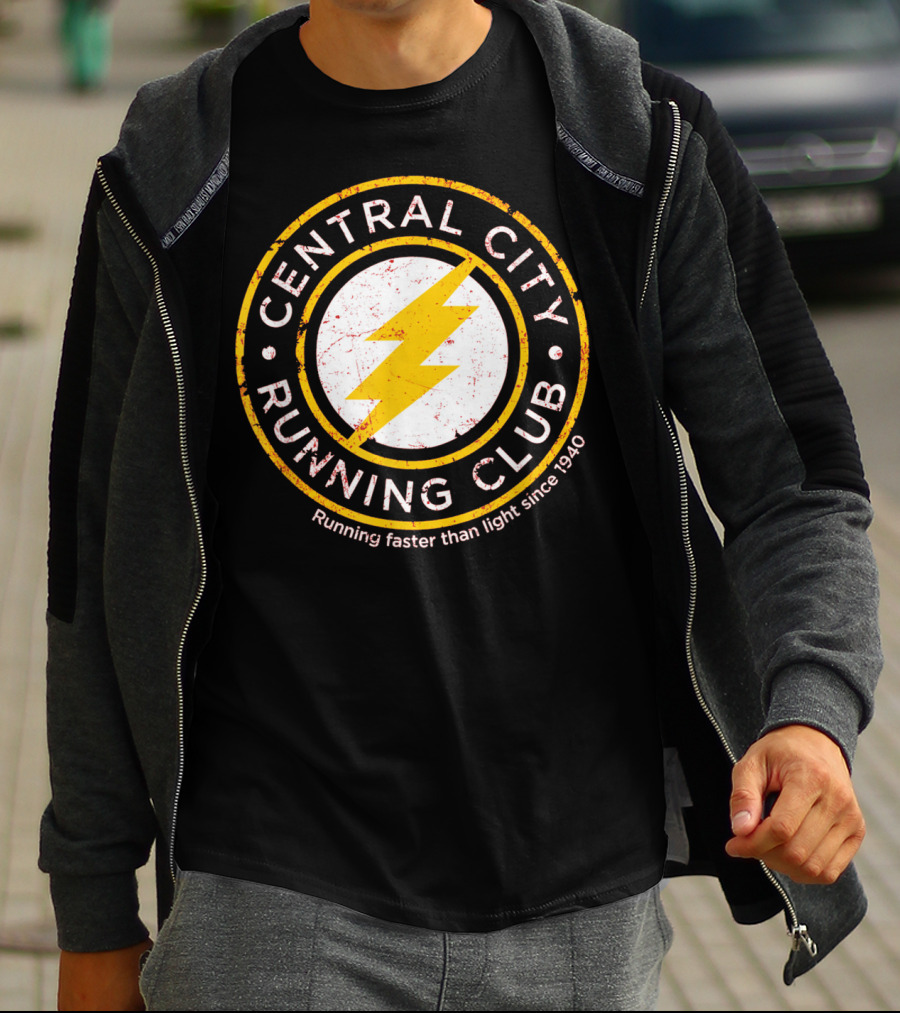 Central City Running Club Running Faster Than Light Since 1940 T-Shirt
