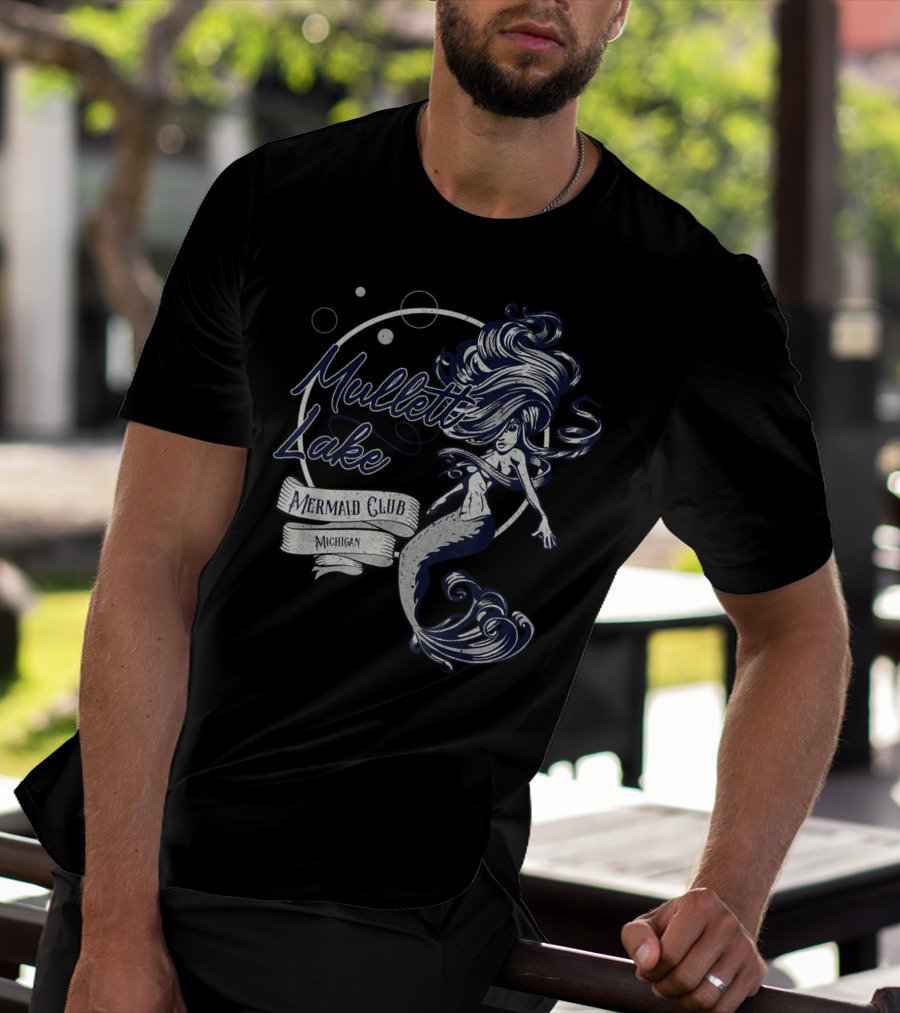 Mullett Lake Mermaid Club Michigan Oceanic Fantasy T-Shirt