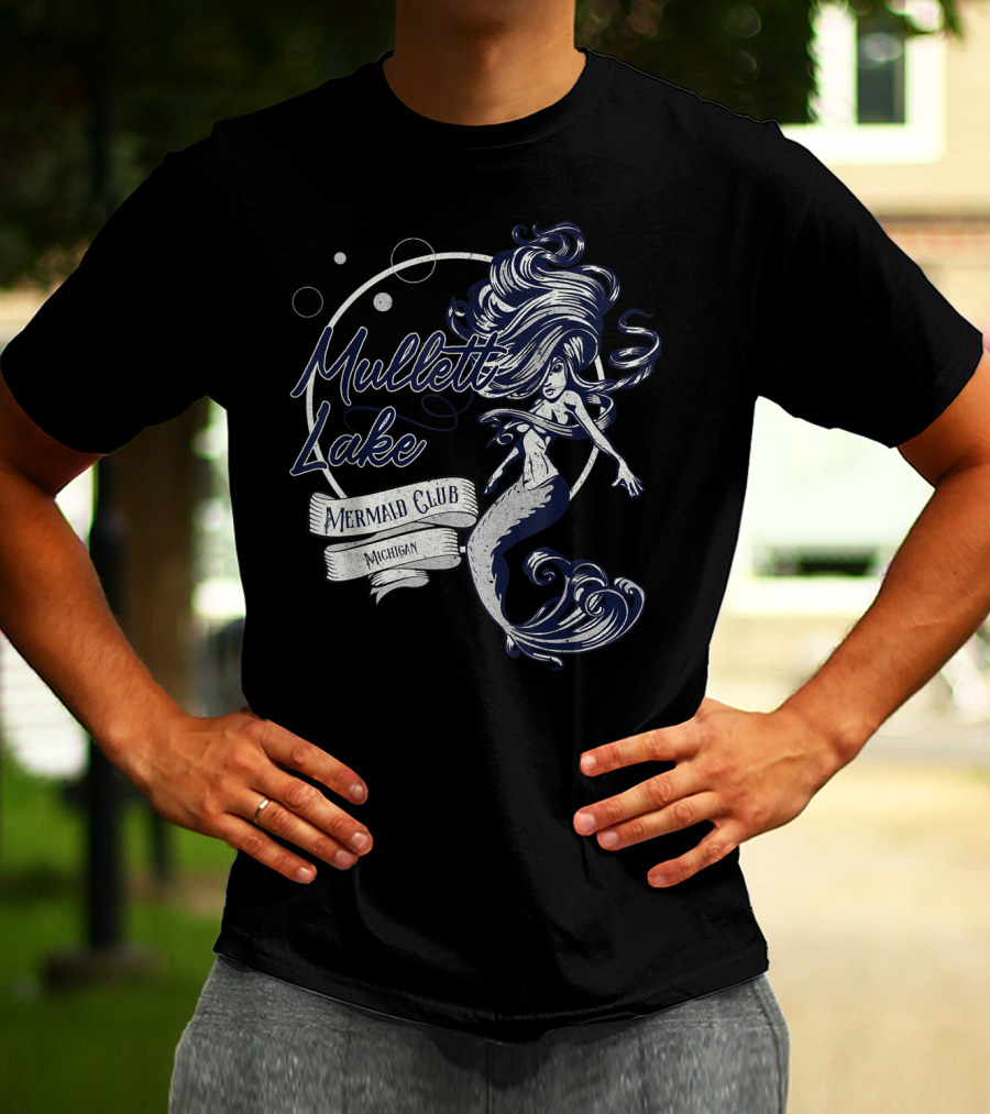 Mullett Lake Mermaid Club Michigan Oceanic Fantasy T-Shirt
