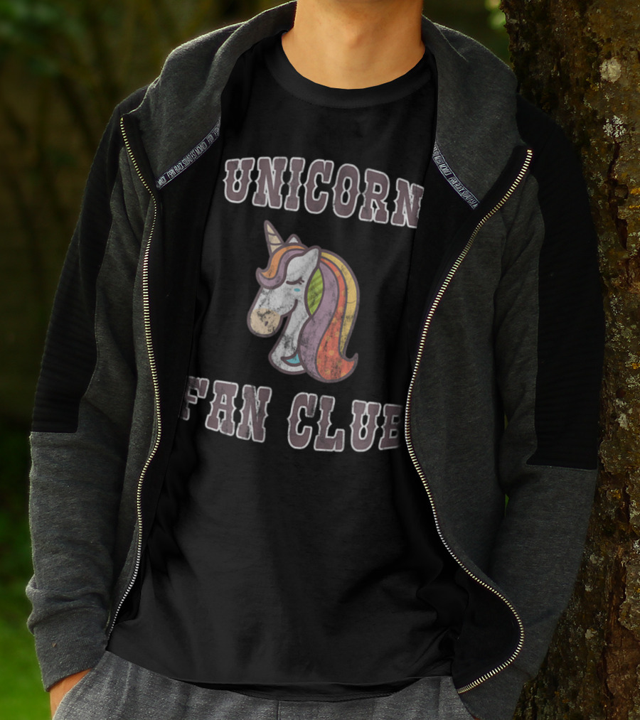 Unicorn Fan Club Old School Vintage Unicorn T-Shirt
