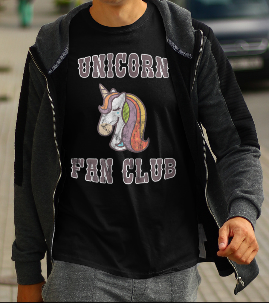 Unicorn Fan Club Old School Vintage Unicorn T-Shirt