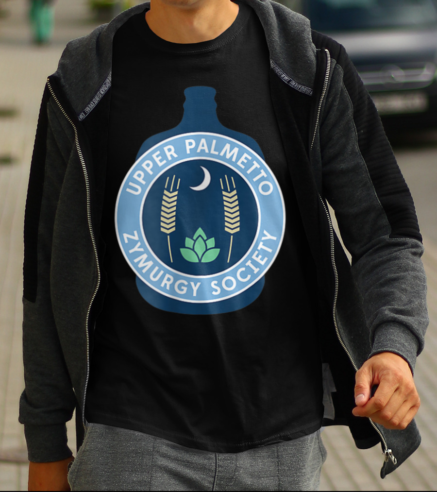 Upper Palmetto Zymurgy Society Moon Wheat Homebrew Club T-Shirt