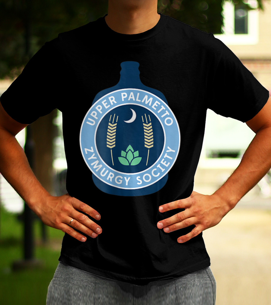 Upper Palmetto Zymurgy Society Moon Wheat Homebrew Club T-Shirt