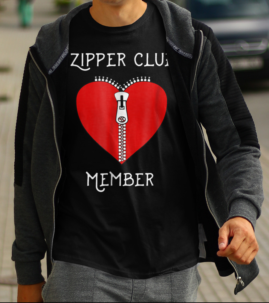 Zipper Club Member Heart Surgery Zipper T-Shirt