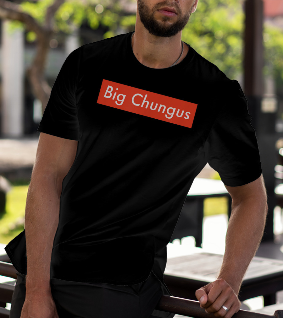 Big Chungus Meme Red Box T-Shirt
