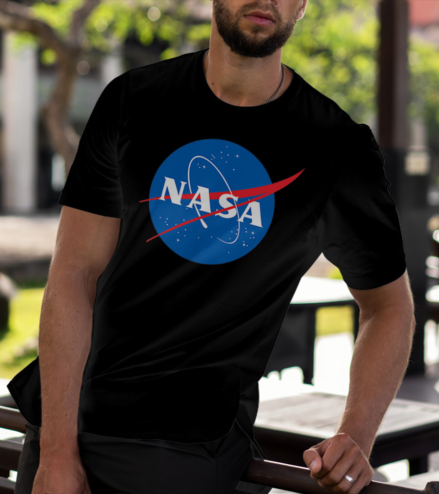 Nasa Officially Licensed NASA Worm Logo Space Badge T-Shirt