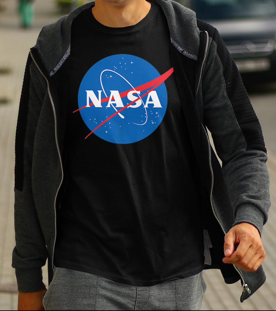Nasa Officially Licensed NASA Worm Logo Space Badge T-Shirt