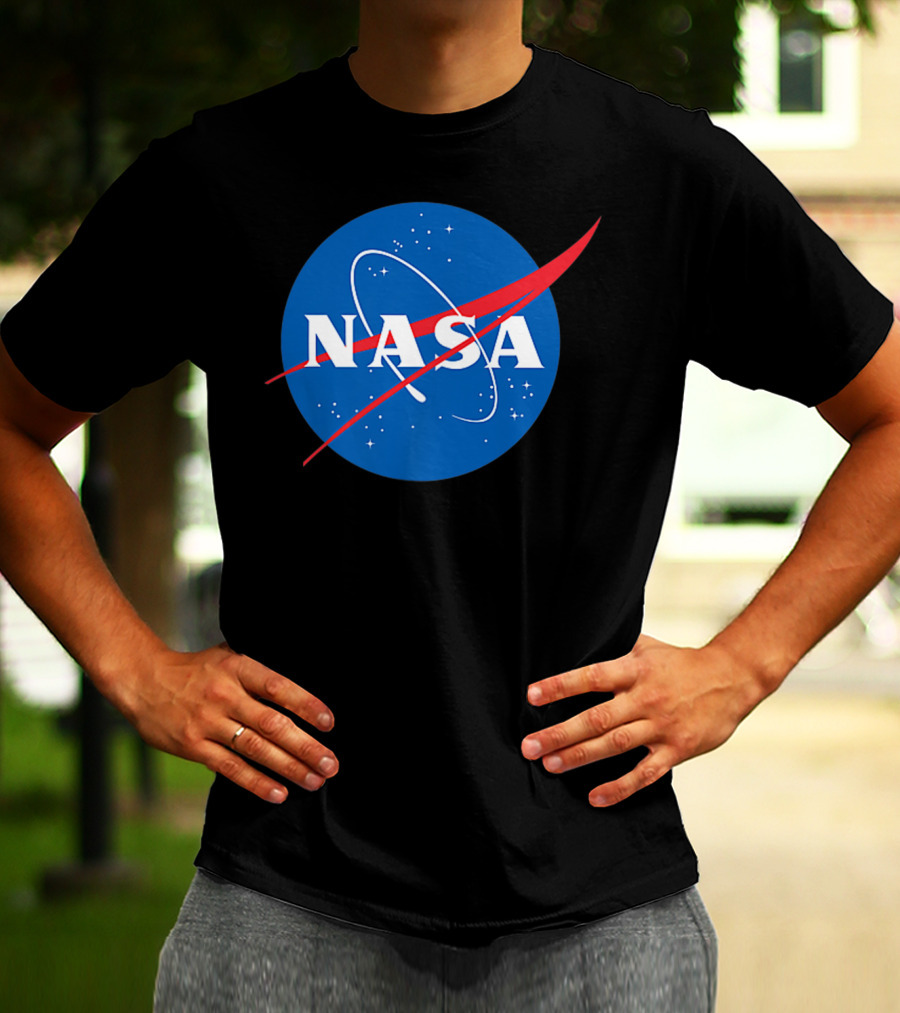 Nasa Officially Licensed NASA Worm Logo Space Badge T-Shirt