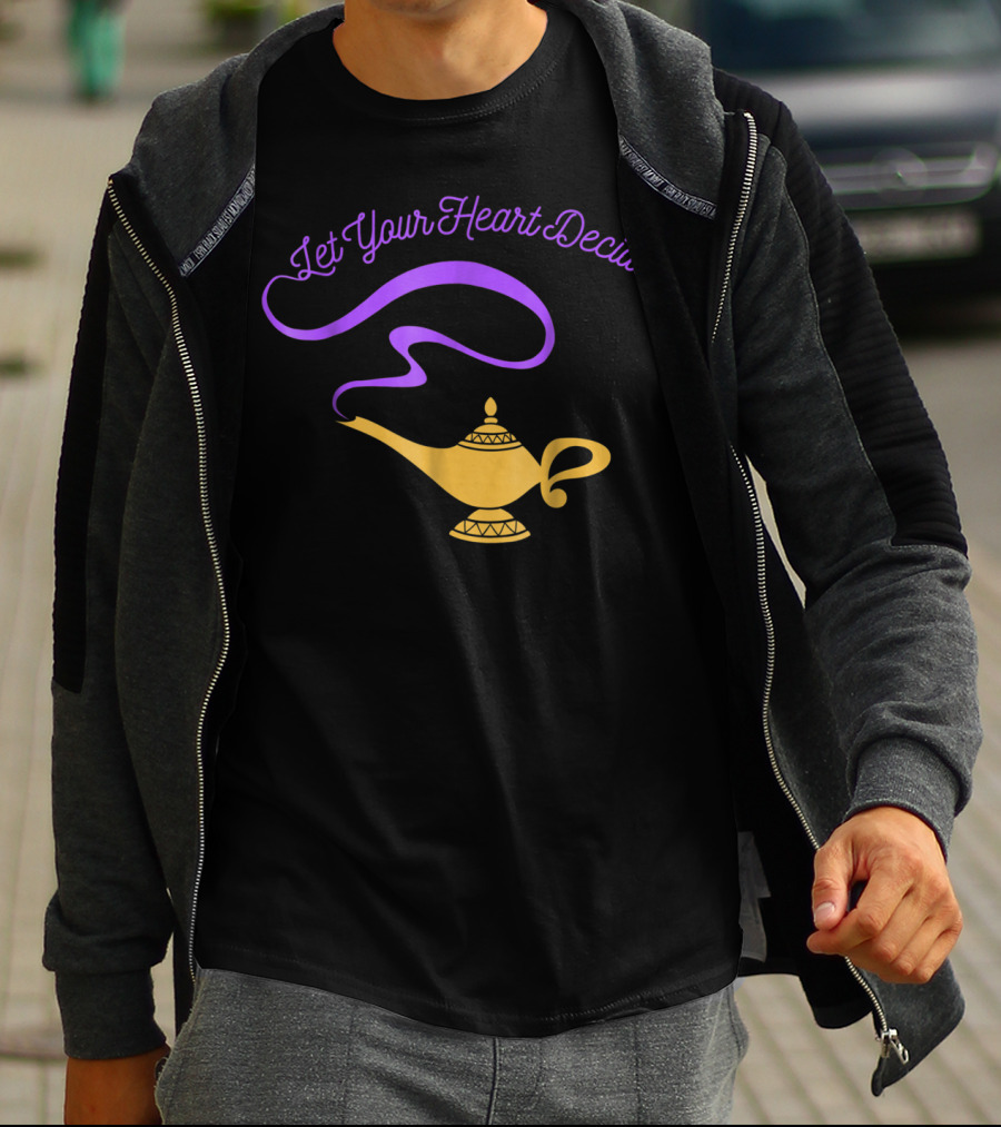 Disney Aladdin Genie Lamp Let Your Heart Decide T-Shirt