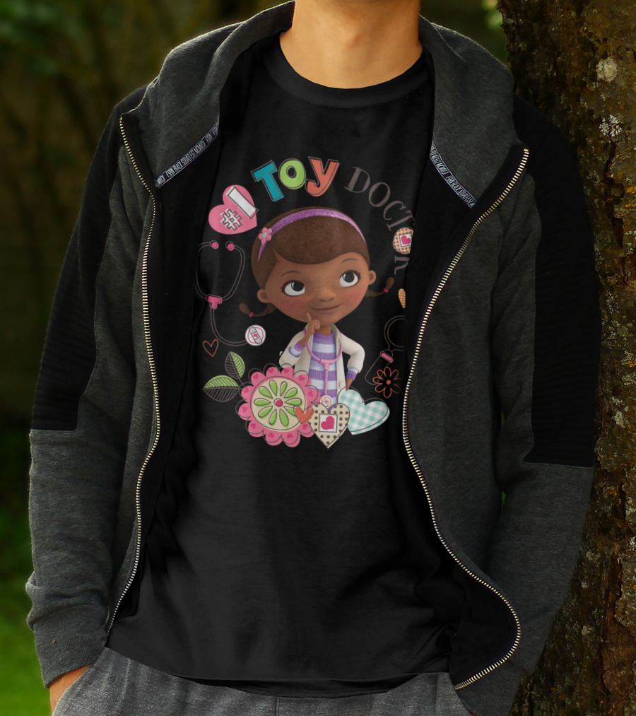 Disney Doc McStuffins Toy Doctor Dottie Hearts And Flowers T-Shirt